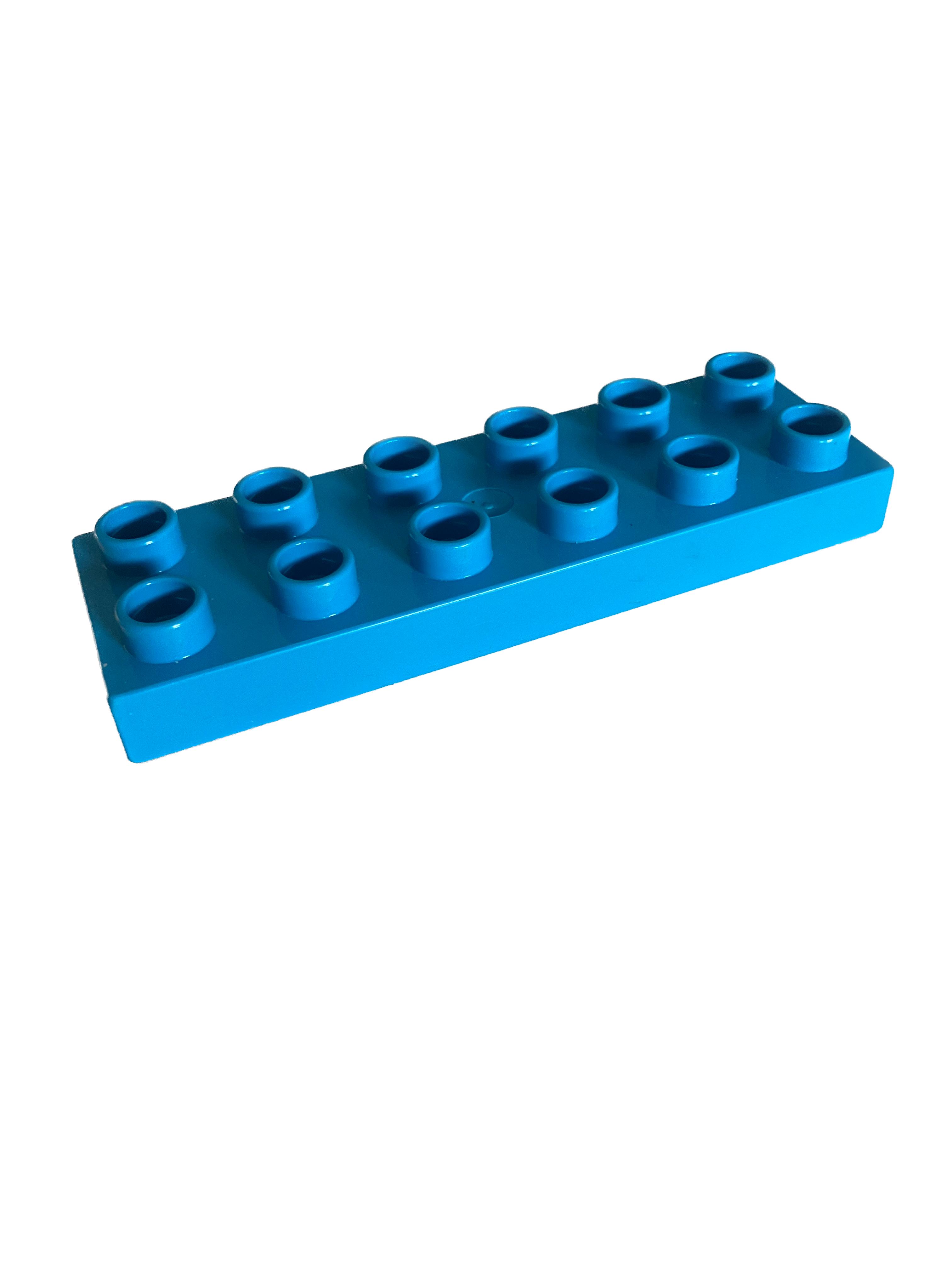 Lego Duplo kostka stř. modrá 6x2 úzká